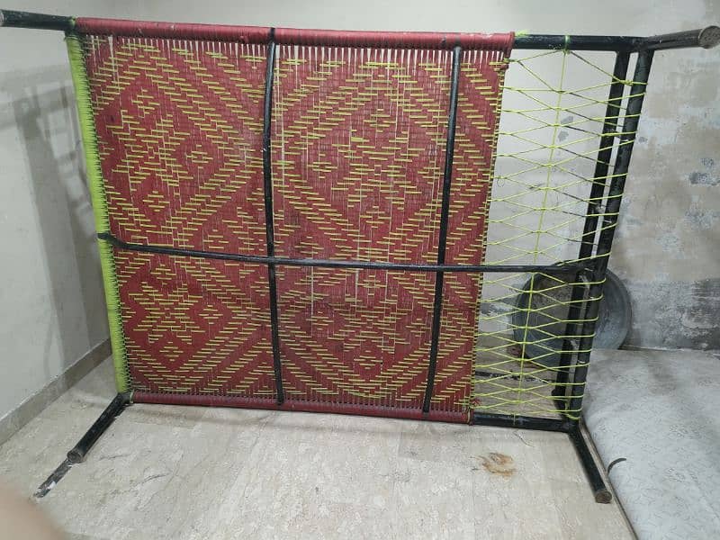 Double bed iron charpai  nelon bunai k Sath new design me 5ft by 7 ft, 3