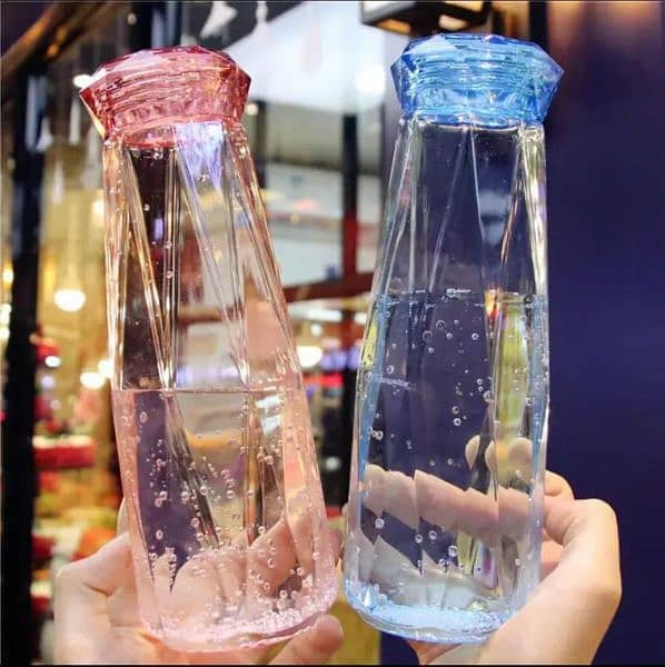 *Restock* - Crystal Glass Water Bottle and Plastic LID with Box 2