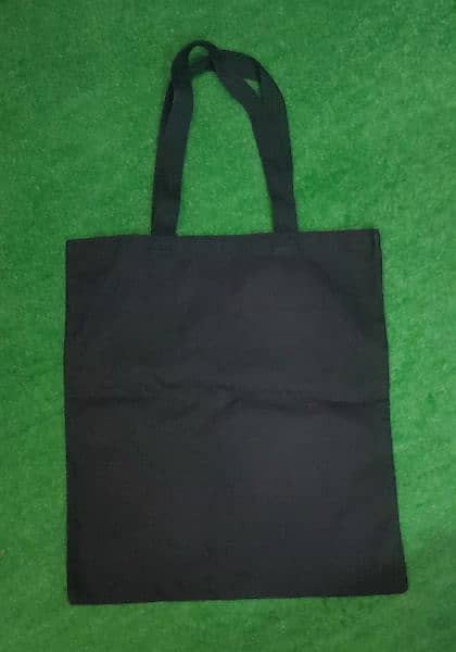black tote bags plain quantity 3