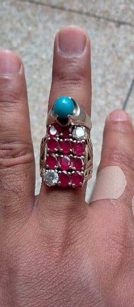 gemstone Ruby ki ring natural beautiful colour 3
