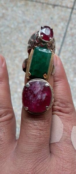 gemstone Ruby ki ring natural beautiful colour 7