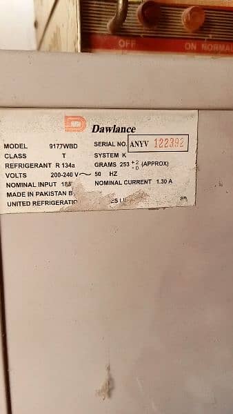 10CF Dawlance Refrigerator for Sale 3