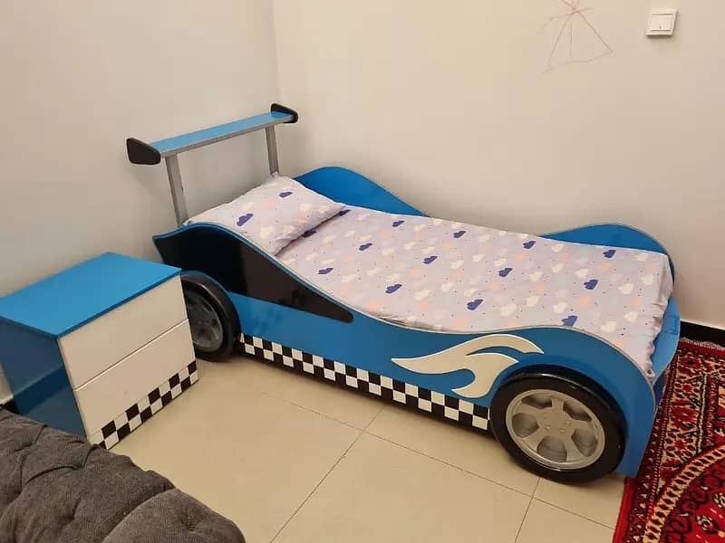 bed set /  kids Car Bed / car bed with side table / kid bed 1