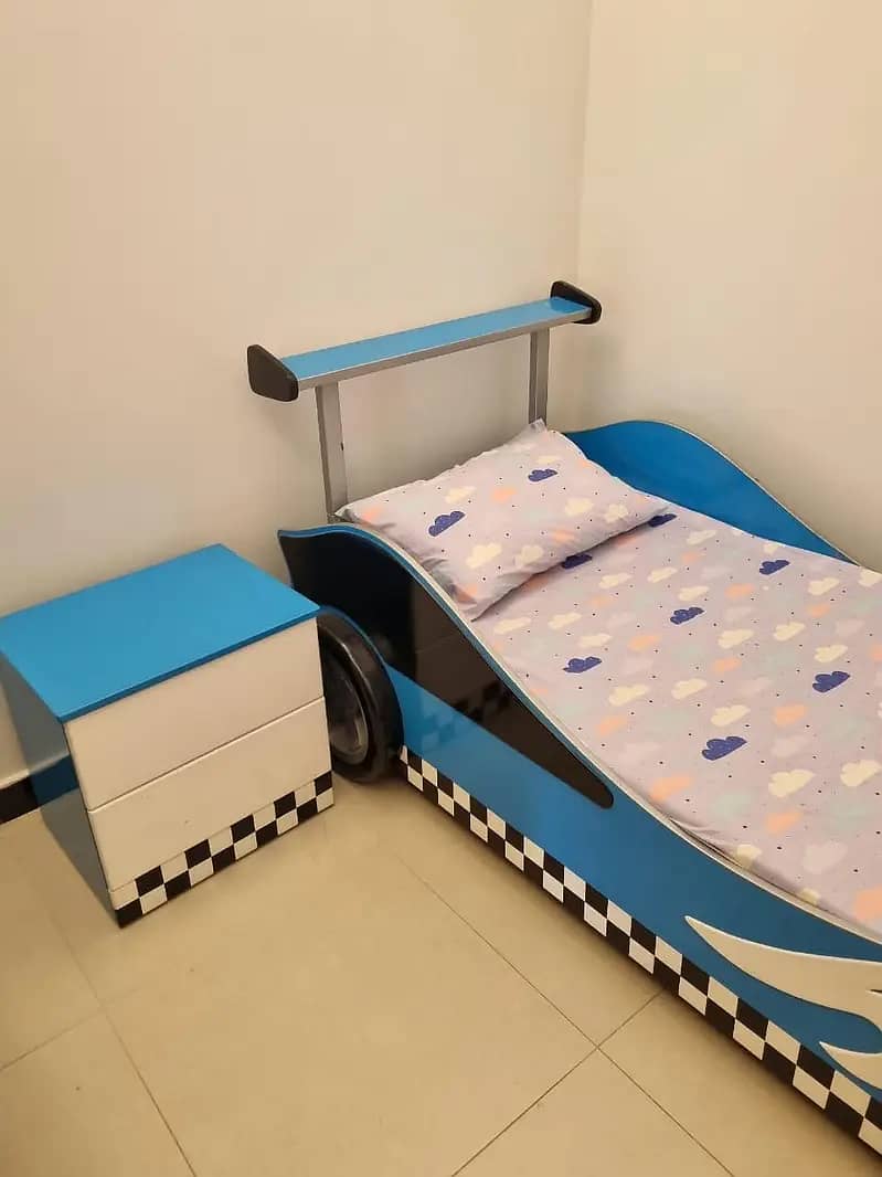 bed set /  kids Car Bed / car bed with side table / kid bed 3