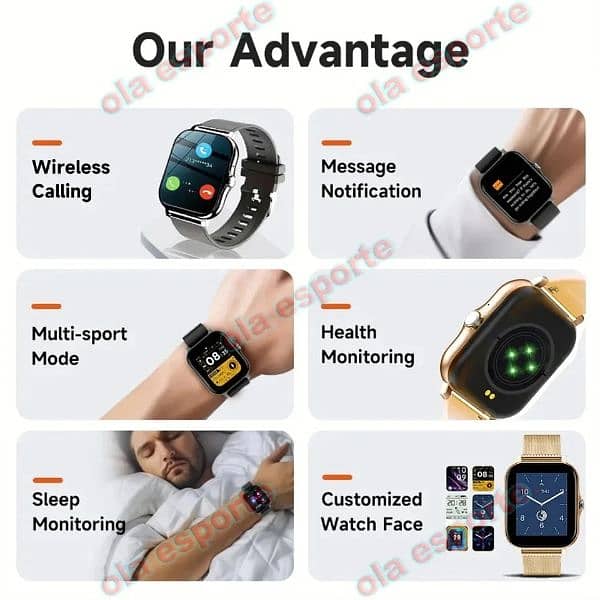 M13 mini smart watch. just open box. BT calling function also available 3
