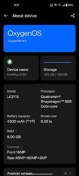 oneplus 9  8/128 single Sim approved condition 10by10 3