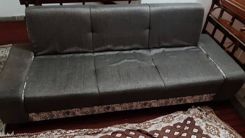 Almost new Sofa cum bed in Nice colour and texture 6