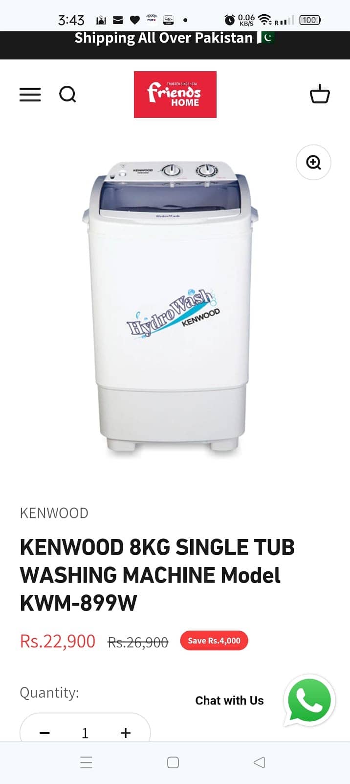 Kenwood 8KG like brand new 0