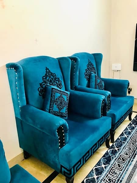 5 seater sofa seat colour blue brand moltyfoam for sale 4