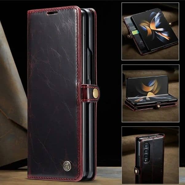 HOCE luxury leather phone case for Samsung galaxy Z3, Z4, Z5 fold 7