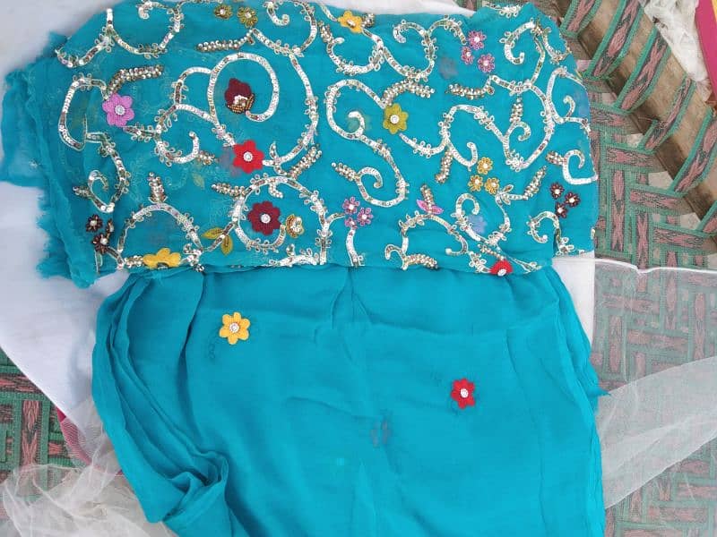 Pure chiffon Embroidered Suit 0