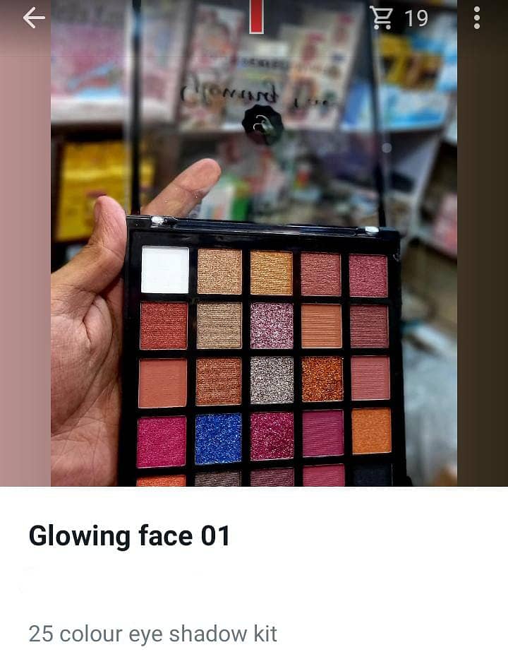 Glowing Face 25 colour eye shadow kit 0
