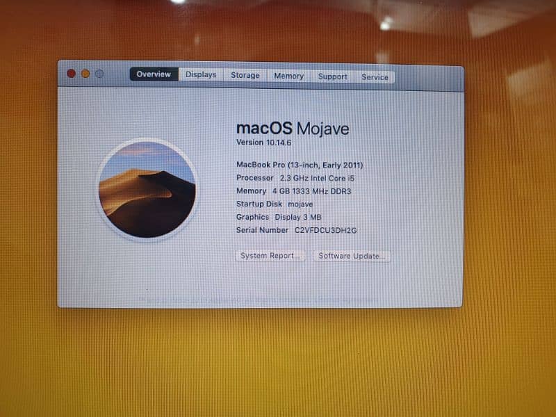 Macbook pro 2011 4