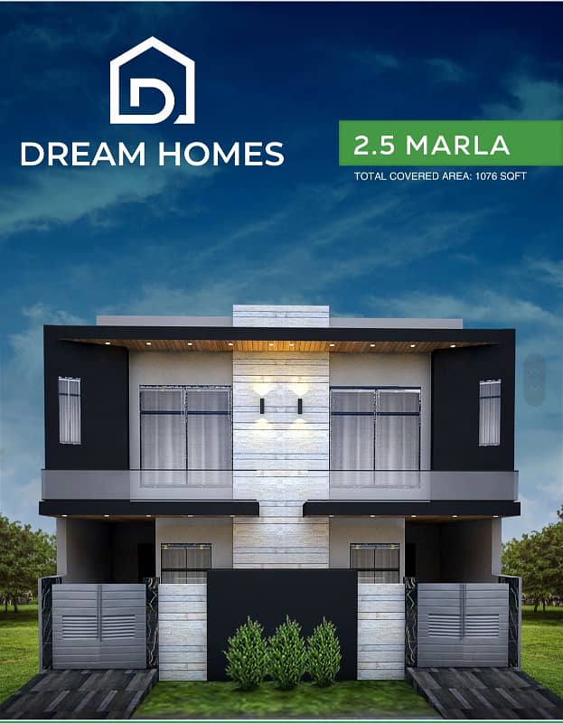 Available on easy installment 2.5 Marla 3/4/5/7 Marla Double story Brand New House 4