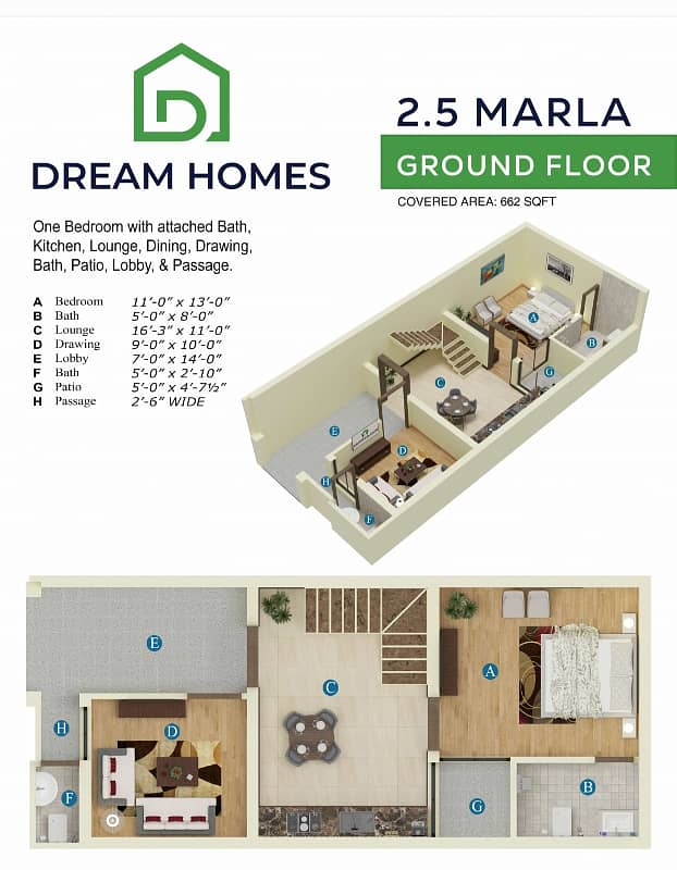 Available on easy installment 2.5 Marla 3/4/5/7 Marla Double story Brand New House 5