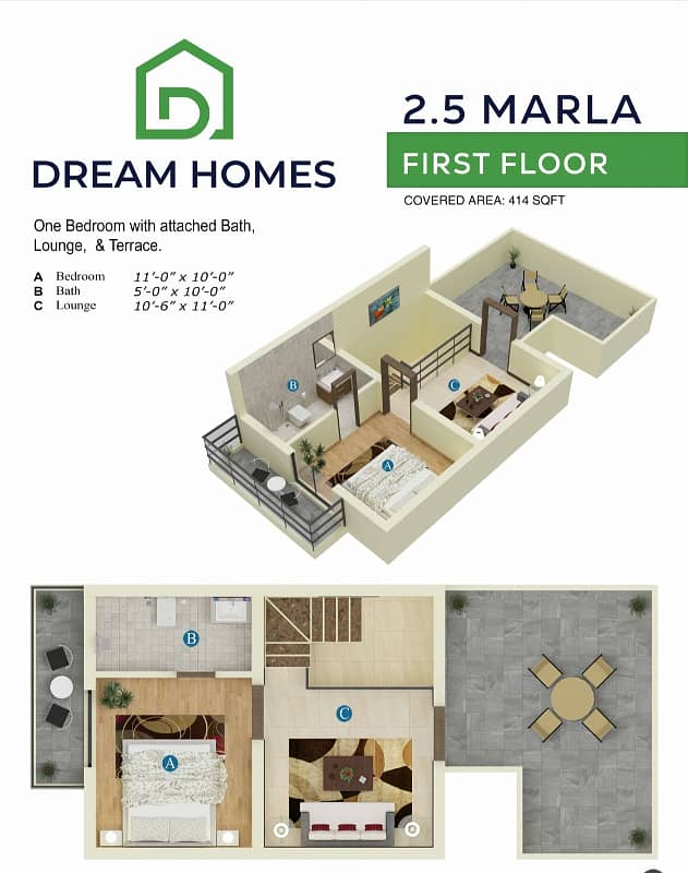Available on easy installment 2.5 Marla 3/4/5/7 Marla Double story Brand New House 6