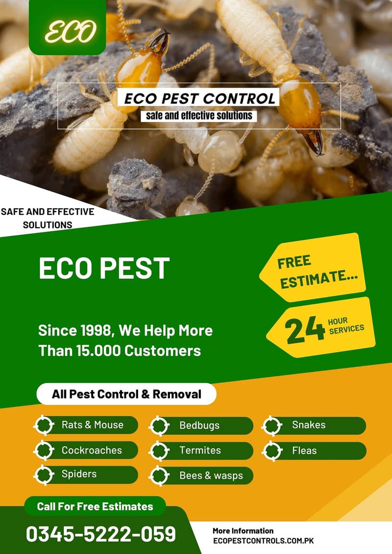 Pest Control/Termite deemak Control/Mosquito Spray/Fumigation 1