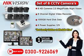 8 CCTV Cameras Set In DHA (HIKVISION) 0