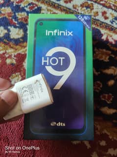 Infinix Hot 9 , 4GBb Ram 128 Memory