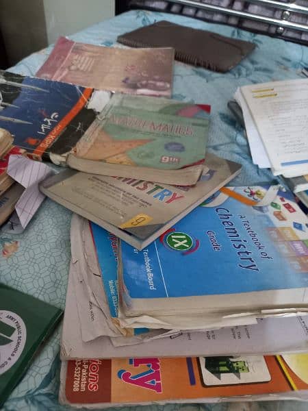 class 9 all books and guides used sell physic chemistry class 9 math 1