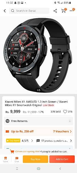 mibro x1 amoled smartwatch 2 month use only 5