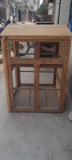 Wood cage