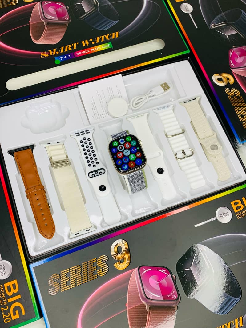 smart watch ULTRA 9 7 IN 1 with free delivery all pakistan 7