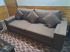 7 Seater brown sofa set sale (3+2+1+1)