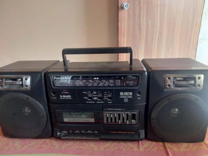 radio, tape recorder and speaker 1