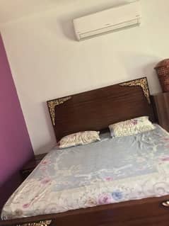 wooden bed set for sale with dressing tables and side tables