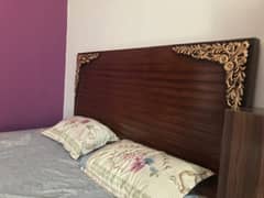 wooden bed set for sale with dressing tables and side tables