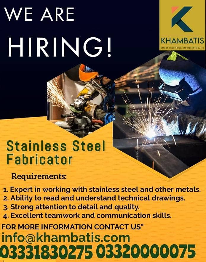 Steel Fabricator Needed for Industrial Furniture Manufacturer 1
