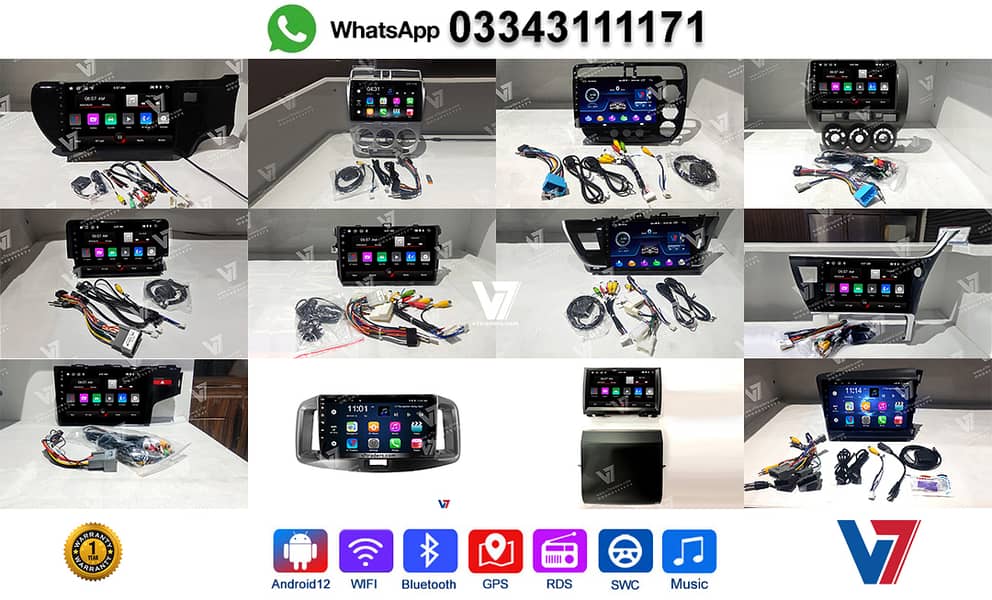 V7 Toyota Axio Fielder Android LCD LED Car Navigation player Panel GPS 3