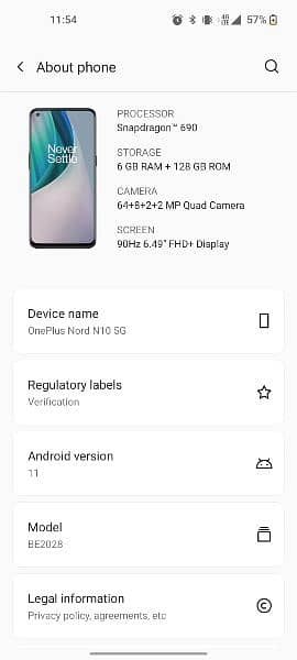 One Plus Nord N10 5G 3
