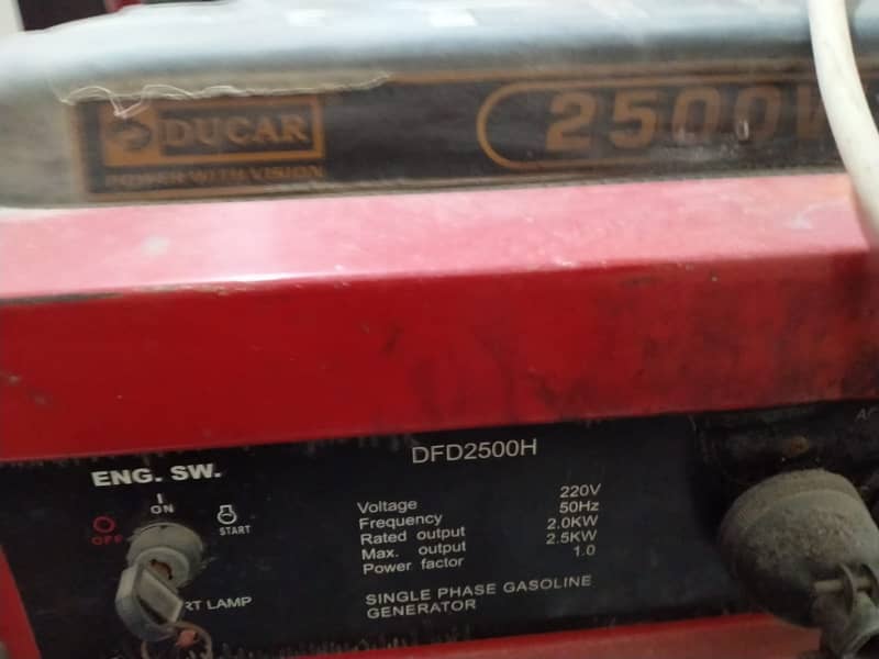 Ducar Generator 2.5 Kilo Watts for sale 5