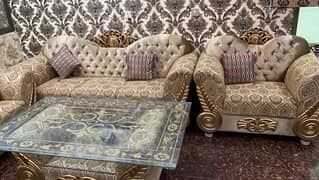 brend new sofa set with Dewan & Dewan style table