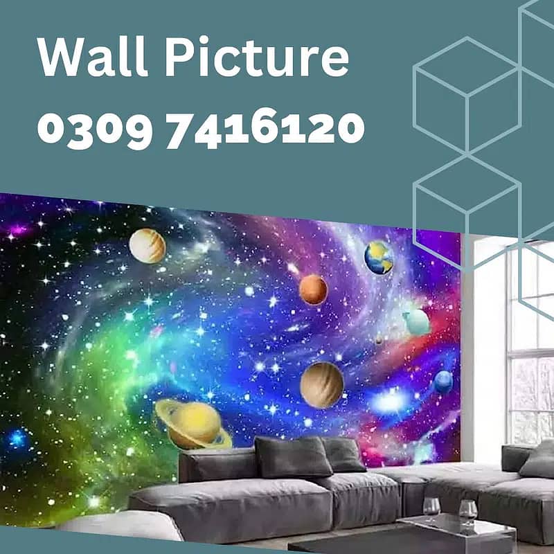 3D Wallpapers for Kids Bedrooms, Drawing room, Bed room, and Offices 2