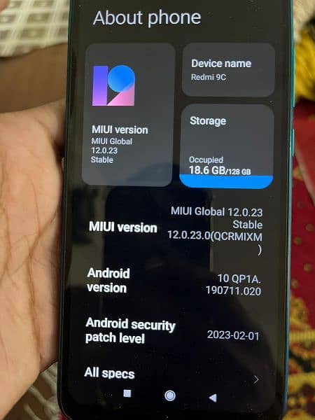 redmi9c 6/128 with box and charger 0326-85-20462 1