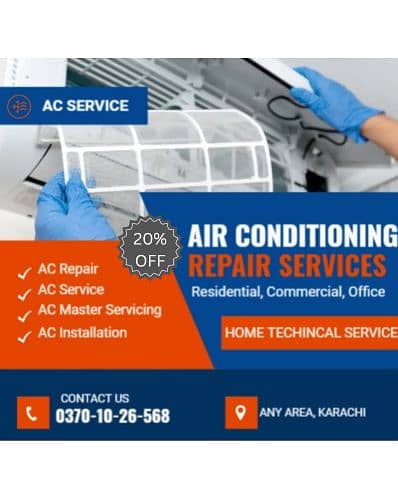 AC Service/AC Repair/WashingMachine/Microwave/Fridge repair in karachi 0