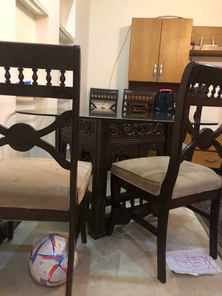 a beautiful chinoti dinning table with 6 chairs for sale 1