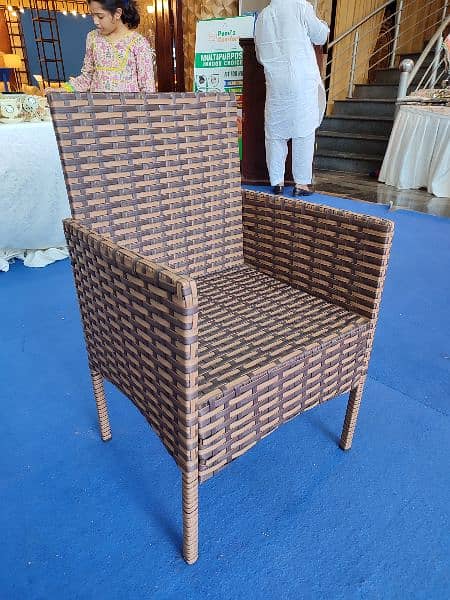 Rattan Outdoor Chair Powder Coating Frame Export Quality 3