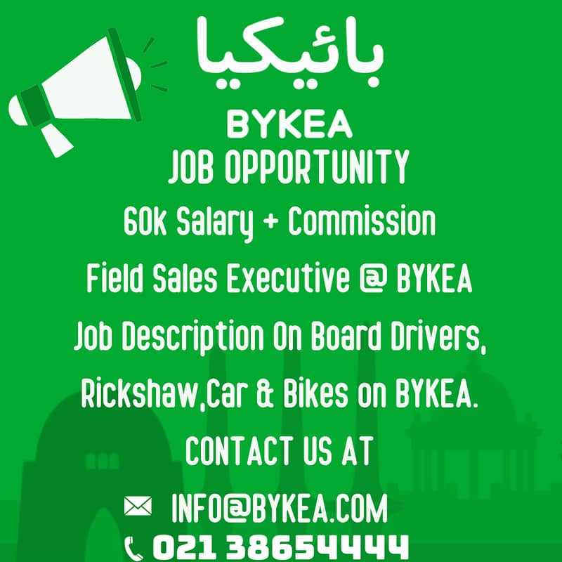 Exciting Opportunity: Register Rickshaw, Car & Bikes on Bykea in karac 1