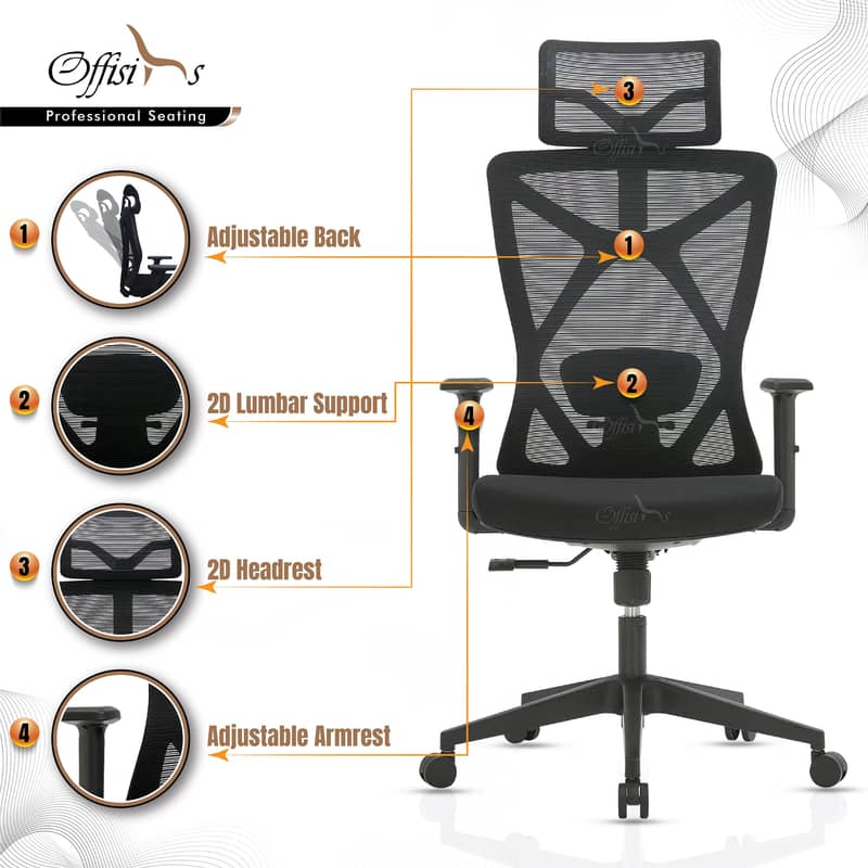 Imported office chair l ErgonomicChairs l Executive Chairs 4