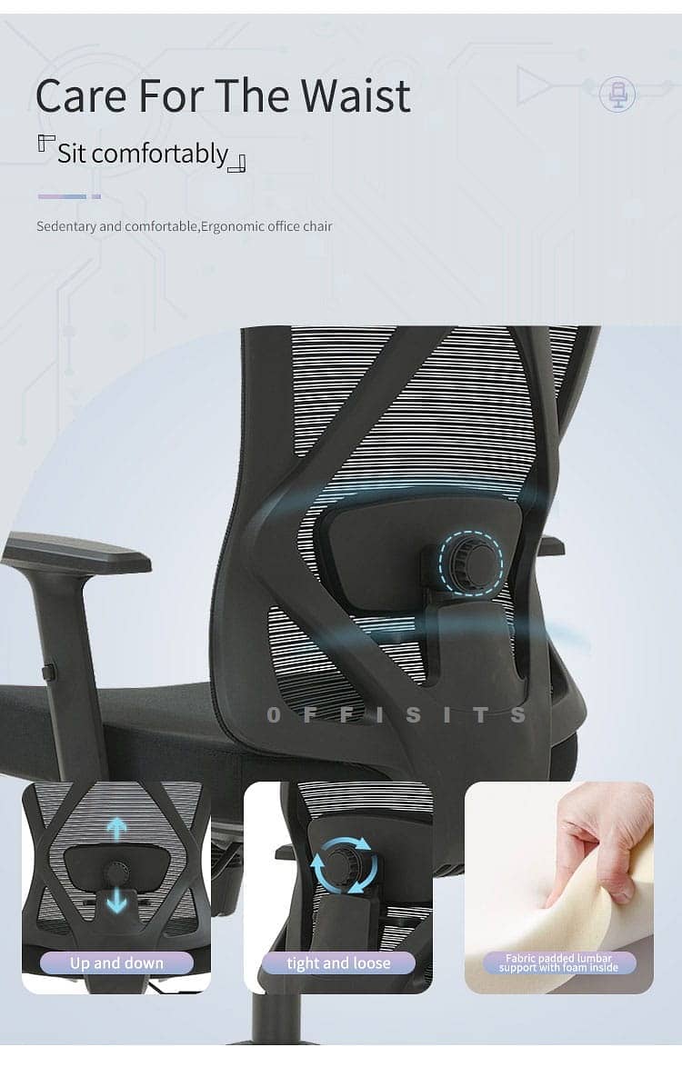 High End Ergonomic Chair with Lumbar Support - 1 Year Warranty 5