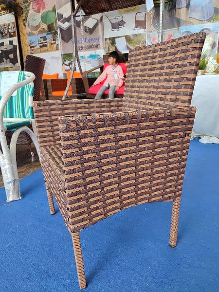 Rattan Outdoor Chair Export Quality Powder Coated Frame 4