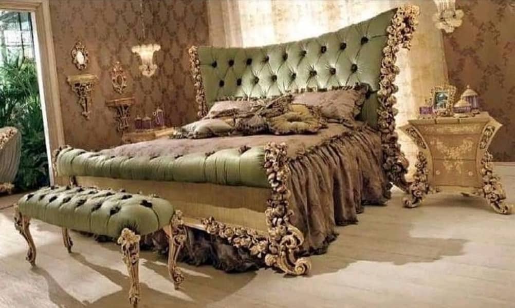 bed set, double bed, king size bed, bedroom furniture, bedroom set 2