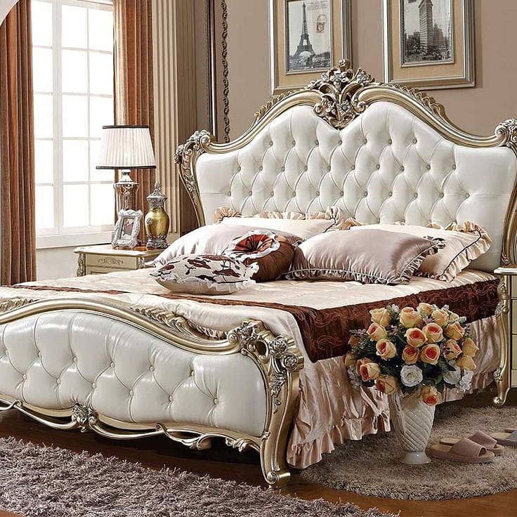 bed set, double bed, king size bed, bedroom furniture, bedroom set 5
