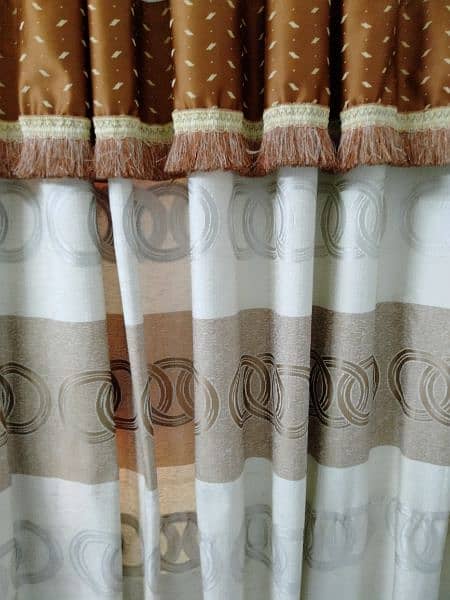 New curtain set 3 designs each have 8-12 ft length 6.5-7ft height 9