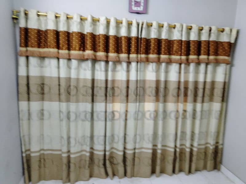 New curtain set 3 designs each have 8-12 ft length 6.5-7ft height 11