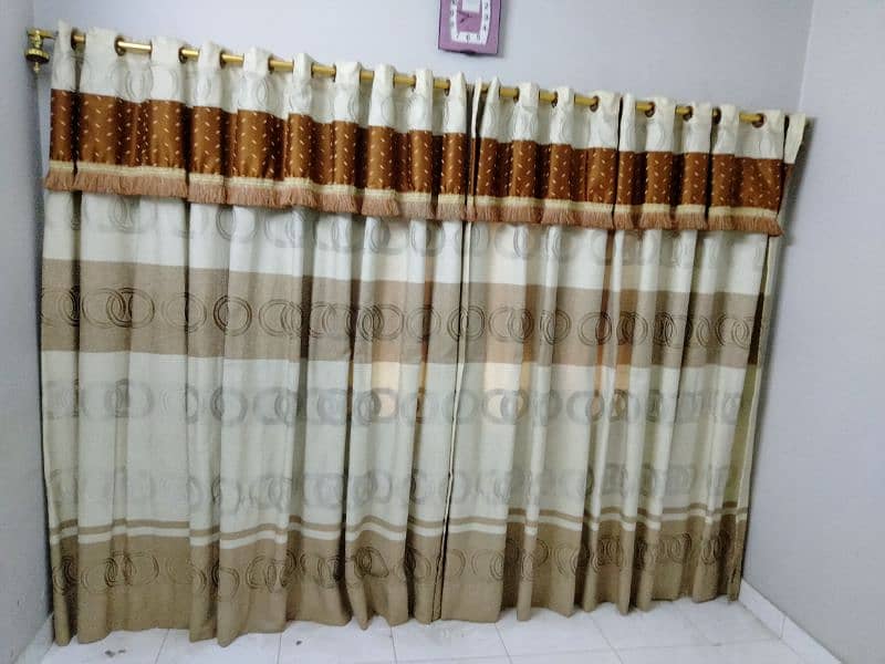 New curtain set 3 designs each have 8-12 ft length 6.5-7ft height 12